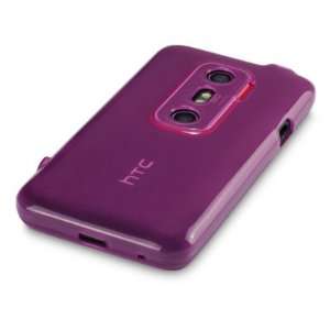  HTC EVO 3D GEL CASE   PURPLE Electronics
