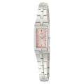 Seiko Womens Dress Pink Dial Stainless Steel Watch 