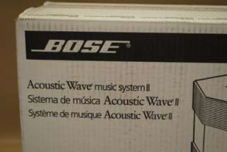 BOSE ACOUSTIC WAVE MUSIC SYSTEM II GRAPHITE 120V & REMOTE / NIB _3 