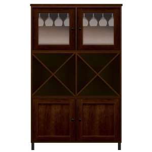 Ava Group F Bar Cabinet by Howard Miller   Newport Cherry Finish 