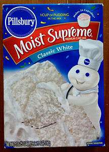   Classic White Premium Cake Cupcake Mix Moist Supreme 1 Box  