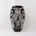 Black Tie Crystal Medium Black Marquise Vladimir Vase (Russia)