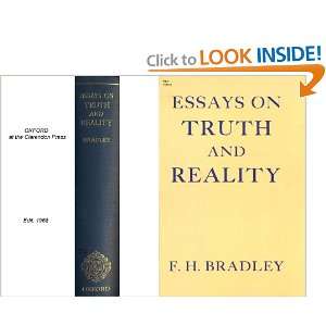 Essays on Truth and Reality F. H Bradley  Books