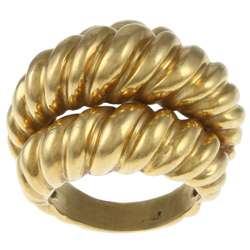 18k Yellow Gold Twisted Cable Estate Ring  