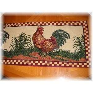   Table Runner Kitchen Linens Farm French Roosters: Kitchen & Dining