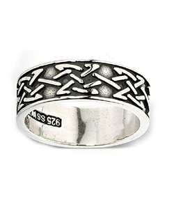 Celtic Knot Sterling Silver Ring  Overstock