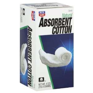  Rite Aid Absorbent Cotton, Sterile, 4 oz Health 