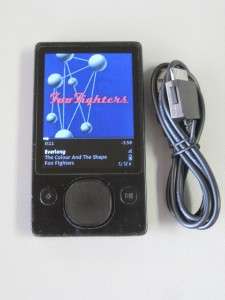 Microsoft Zune 120GB Black Video Digital Player * TESTED WORKS GREAT 