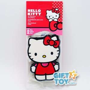  Kitty Air Freshener 2 Pack Strawberry Scent   RED Ribbon Everything