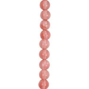  Syn Cherry Quartz 6mm Round Beads 1/8 Arts, Crafts 