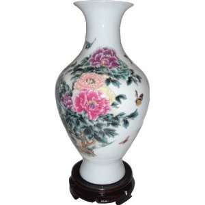  7x12 Porceilain Peony Flower Vase