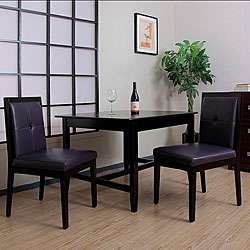 Pax Eggplant Leather Dining Chairs (Set of 2)  