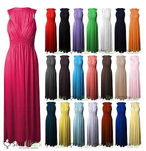   Spring Coil Maxi Dress Ladies Long Jersey Stretch Maxi Dress  