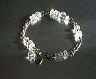Pools Of Light Rock Crystal / Sterling Silver Bracelet With Heart 