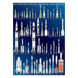Eurographics 1000 piece International Space Rockets Puzzle   