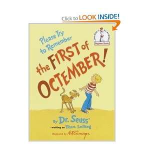   to Remember the First of Octember (9789999099530) Dr. Seuss Books