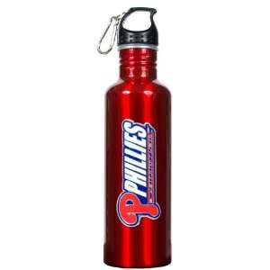   Phillies Red Stainless Steel Water Bottle