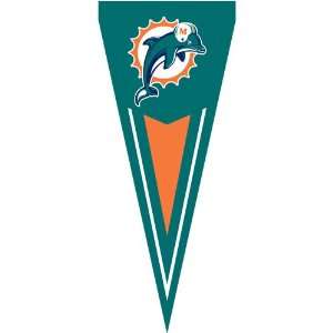  Miami Dolphins NFL Applique & Embroidered Yard Pennant (34 