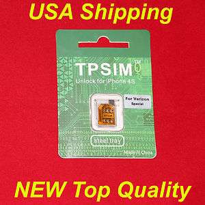   TPSIM Special Version for CDMA Verizon iPhone4s One time Set up NO112