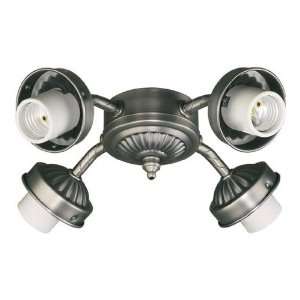 Quorum 2444 1092 / 2444 8092 Ceiling Fan Light Kit in Antique Silver 