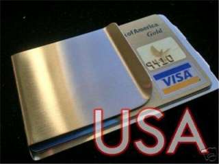 Stainless Steel Money Clip Credit Card holder wallets $  