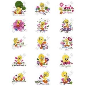 Tweety Living Green Embroidery Designs on a Multi Format CD ROM LS0305 