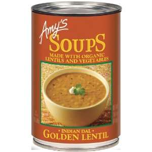 Amys Kitchen Indian Dal Golden Organic Lentil Soup, 14.4 Ounce Cans 