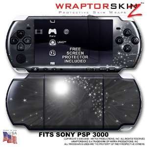   Black WraptorSkinz Skin and Screen Protector Kit fits Sony PSP 3000