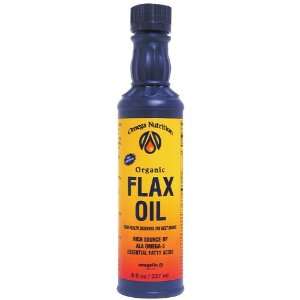  Omega Nutrition Flax Seed Oil, 8 Ounce: Health & Personal 