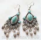 beautiful tibet jewelry turquoise dangle earrings 206 