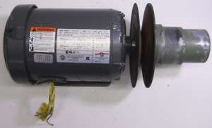 US ELECTRIC MOTORS #S406A, 3PH, 1HP, W/ REEVES PULLEY  