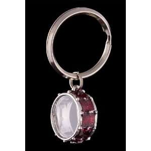  Snare Drum Key Chain   Red: Musical Instruments