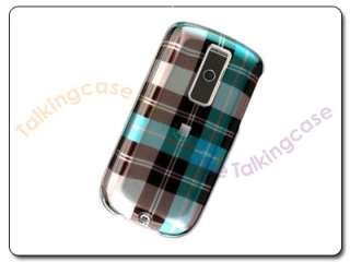 BLUE PLAID HARD CASE COVER FOR HTC MYTOUCH 3G MAGIC G2  