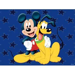  Disney Mickey and Pluto Child Carpet & Rug 54x80 Baby