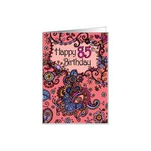  Happy Birthday   Mendhi   85 years old Card: Toys & Games