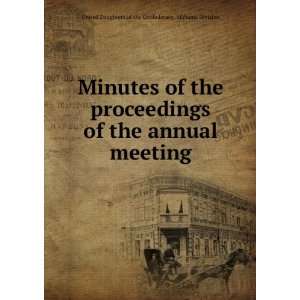  Minutes of the proceedings of the annual meeting United 