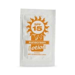  SPF 15 Sunscreen Lotion Foil Packette Case Pack 9   682805 