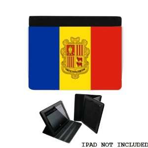 Andorra Flag iPad 2 3 Leather and Faux Suede Holder Case Cover