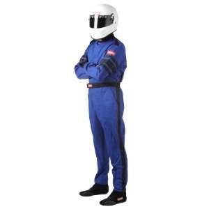   Large Blue SFI 3.2A/1 Single Layer One Piece Driving Suit: Automotive