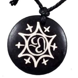  Tibetan Om Symbol and Buddha Eyes Necklace Everything 
