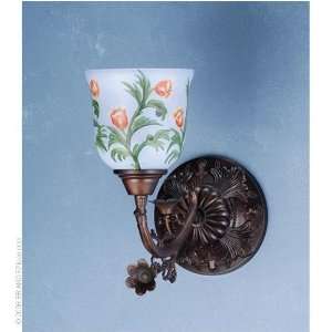    1 Lt Victorian Sconce 5 Bell Flower Shade
