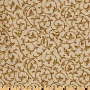  54 Wide Swavelle/Mill Creek Blair Flourish Oat Fabric By 