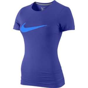 Women?s Nike Club Soft Concord Swoosh Crew Shirt  Sports 