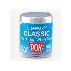  POH Dental Floss Classic White LiteWax 100 Yard 