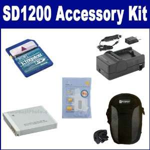   Memory Card, SDNB6L Battery, SDM 185 Charger, SDC 21 Case: Camera