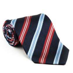 Platinum Ties Mens Red, White and Blue Necktie  Overstock