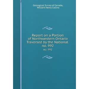   National . no. 992 William Henry Collins Geological Survey of Canada