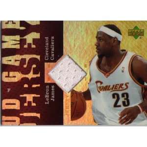  2006  07 Upper Deck Game Jersey Lebron James Game Used 