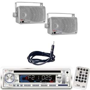   Weather Proof Mini Box Speaker System (Silver Color)   PLMRNT1 22