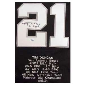  Duncan Autographed Jersey Auth